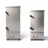 Armoire de cuisson à vapeur professionnelle en acier inoxydable à douze plateaux pour riz, à gaz, directement de l'usine, pour cuisine de restaurant