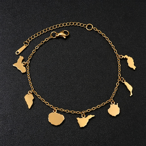 Pulseras de las Islas Canarias, España, para Mujer, El Hierro, La <span class=keywords><strong>Palma</strong></span>, La Gomera, Tenerife, Gran Canaria, Fuerteventura, Lanzarote, Joyería con Dijes - Product Image 1