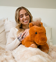 Mini animaux de ferme en peluche chauffables au micro-ondes