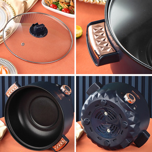 Youdijia <b>Electric</b> Hot Pot 26Cm Non Stick Multi Function <b>Steamer</b> Fryer For Home Dormitory Use - Product Image 5