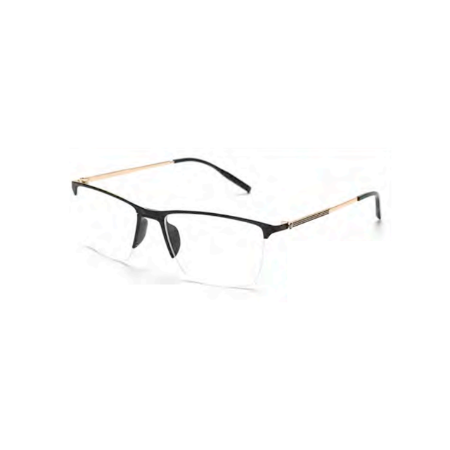 BONA Factory Made Metal Hinge Half Frame Spectacle Frames for Myopia Lens