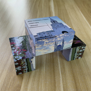 Cadeaux promotionnels : <span class=keywords><strong>Cube</strong></span> <span class=keywords><strong>photo</strong></span> magique pliable 3D de 8 cm, personnalisable avec photos DIY, non magnétique, avec logo - Product Image 3