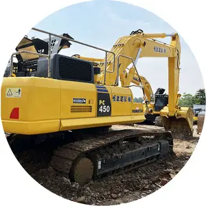 Escavadeira usada original japão komatsu pc450 pc400 PC450-8 máquina usada escavadeiras pesadas de 45 toneladas, boa manutenção e eficiência