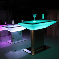 Table basse pour salon avec lumière LED