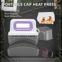 Nouvelle presse à chaud semi-automatique portable multi-usages pour casquettes, idéale pour la sublimation et l'impression par transfert sur chapeaux