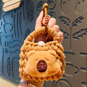 กระเป๋าถักลายการ์ตูนตุ๊กตาสุดสร้างสรรค์พวง<span class=keywords><strong>กุญแจ</strong></span>รถยนต์เคสหูฟังกระเป๋านักเรียนแหวนพลาสติกเครื่องประดับขนาดเล็ก<span class=keywords><strong>พวง</strong></span><span class=keywords><strong>กุญแจ</strong></span> - Product Image 4