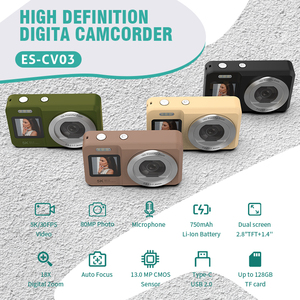 5k/30fps 80mp फोटो डिजिटल कैमरा के साथ रियर डुअल स्क्रीन ऑटो फोकस के साथ यात्रा रिकॉर्ड फोटोग्राफी के लिए