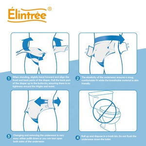 Vente en gros de couches pour adultes respirantes, jetables, épaisses, super absorbantes, pour la nuit, pour l'incontinence adulte, séchage rapide - Product Image 4