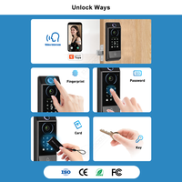Cerradura Inteligente TTLock con Aplicación, Cerrojo Automático, Seguridad para el Hogar, Intercomunicador en Tiempo Real, Huella Digital, Cámara y Cerradura Digital
