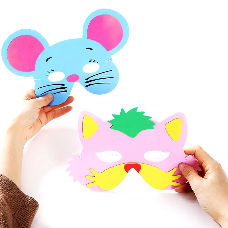 2024 Hot Selling EVA Material Tier party Maske benutzer definierte Werbe geschenk Augen Masken für Kinder