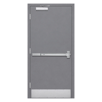 Porte coupe-feu en métal creux certifiée UL, résistance au feu 180 minutes, pour bâtiments d'appartements, porte de salle de service avec barre anti-panique
