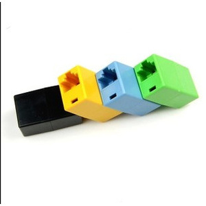 <b>Rj45</b> Network Connector 8 Core 2 Port Inline Ethernet Coupler Colorful For <b>Cable</b> Extension - Product Image 5