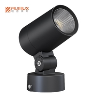 Projecteurs extérieurs personnalisés à haute luminosité Projecteurs de pelouse Parc Super Bright Round Fixe Seat Deep Anti Glare COB Lens lampes
