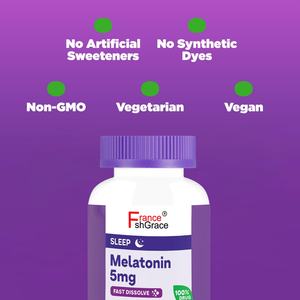 Tabletas de Melatonina 5mg, Suplemento Dietético Avanzado para un Sueño Reparador, Tabletas de Melatonina de Liberación Prolongada - Product Image 5