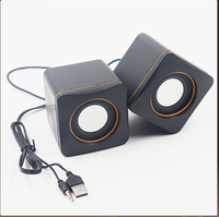 Haut-parleur USB pour ordinateur portable, mini haut-parleur avec design magnétique 02A, sans batterie, sans microphone intégré