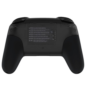 EXtremeRate Black Replacement Handle Grips <b>Case</b> Cover Soft Touch DIY Hand Grip Shell Housing for Nintendo <b>Switch</b> Pro Controller - Product Image 5