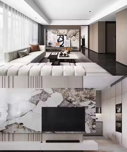 หินควอทซ์ไซต์แพนโดร่าธรรมชาติหินอ่อนสีขาวตกแต่งในร่ม - Product Image 4