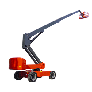 รถกระเช้าไฮดรอลิกไฟฟ้าแบบเคลื่อนที่ได้  แท่นทำงานบนที่สูง  แบบโค้ง  ขับเคลื่อนด้วยตัวเอง  แบบแขนยืดหดได้ - Product Image 1