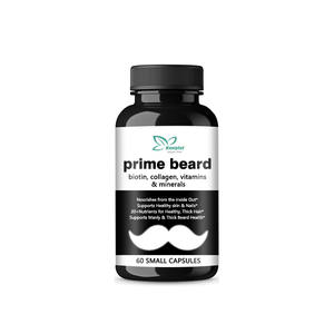 Cresça Mais Forte Mais Saudável Cabelo Facial Vitaminas De Crescimento De Barba Biotina 10000 mcg Comprimidos De Cabelo Cápsulas De Crescimento De Barba Comprimidos - Product Image 1