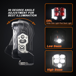 Feux de travail LED OVOVS pour <span class=keywords><strong>camion</strong></span> tout-terrain, 95W, 7 pouces, avec faisceau haut et bas, pour véhicule universel, Jeep, tout-terrain, <span class=keywords><strong>4x4</strong></span> - Product Image 3