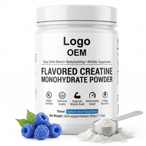 Créatine monohydrate en poudre certifiée casher et halal, pure à 99,9 %, avec saveurs personnalisées pour la <span class=keywords><strong>musculation</strong></span> et les performances athlétiques - Product Image 1