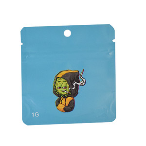 Tùy chỉnh <span class=keywords><strong>in</strong></span> Nắp kéo nhỏ Cali kỳ lạ lá nhôm đứng lên túi ăn kẹo mùi bằng chứng 1G 3.5 Mylar túi với logo của tôi - Product Image 6