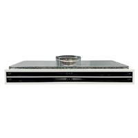 Diffuseur carré à fente pour plafond, style industriel moderne, en plastique et aluminium, isolation de surface pour entrepôt et salon
