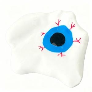 Juguete Blandito de Maltosa con Ojo de Halloween para Apretar, Juguete Antiestrés de Ojo Ensangrentado Espeluznante para Aliviar el Estrés - Product Image 3