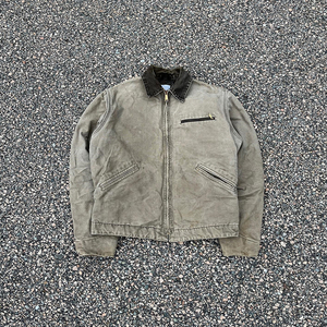 Biểu Tượng Tùy Chỉnh Mùa Đông Thiết Kế Mens Zip up Dệt Cotton Twill Zip up Lót Đau Khổ Cổ Điển Rửa Làm Việc Áo Khoác Người Đàn Ông - Product Image 6