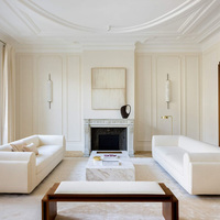 Conception d'intérieur de villa de luxe moderne, personnalisation complète de la maison, rendu 3D et fabrication de meubles