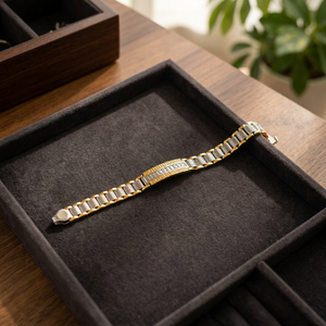 Elegante pulsera de eslabones y cadena fina de plata para hombre, pulseras con dijes de moda - Product Image 4