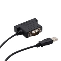 Câble Convertisseur Série RS232 USB 2.0 Type Mâle DB25/DB9 Femelle, Gaine PVC, Blindage Tressé, Conducteurs Plaqués Or, Moniteur Null