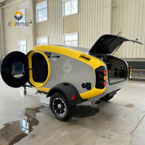Venta directa Remolque de lágrima de alta calidad Camper Overland Mini caravana <span class=keywords><strong>Autocaravana</strong></span> Camper Tiny Rv Trailer Wohnwagen - Product Image 1