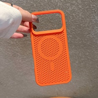 Nid d'abeille refroidissement Dissipation thermique magnétique Anti-chute antichoc peau-sensation housse de téléphone pour iPhone 14 15 16 17 Pro Max air