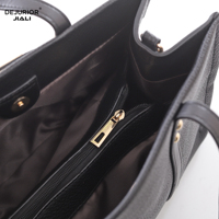 DEJURIOR Sac fourre-tout 2-en-1 multicolore avec fermoir, sac à main de luxe de marque de créateur pour femme, motif litchi en PU, ensemble de sacs à main pour dames