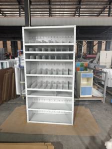 خزانة تخزين فولاذية مخصصة من المصنع، خزانة ملفات معدنية بدون باب، أثاث مكتبي للمدارس والمساكن الجامعية والمستشفيات - Product Image 2