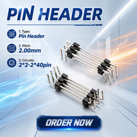 Connecteur de carte PCB H17.0 à double rangée de broches en U à angle droit pour module de contrôle électronique industriel