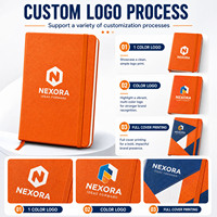 Libreta de Negocios Personalizada con Logotipo, Tamaño A5, Cuero PU, Color Negro, Fabricante de Libretas de Oficina
