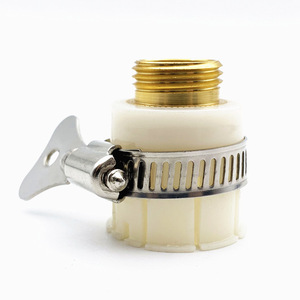Raccord fileté 1/2 pouce en laiton pour tuyau d'arrosage, adaptateur pour connexion au robinet d'eau - Product Image 2