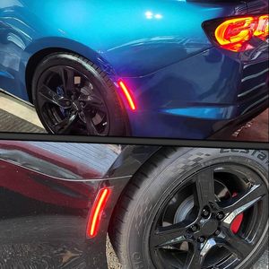 2 feux de position latéraux à lentille fumée pour pare-chocs arrière Chevrolet Camaro <span class=keywords><strong>OLIVER</strong></span> 2016-2021 (rouge) - Product Image 5