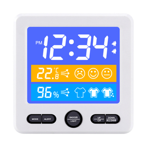 Alarme horloge thermomètre numérique affichage confort thermomètre hygromètre intérieur - Product Image 5