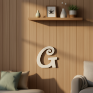 Ilan Lettera Decorativa G 14,5 cm Bianca Arte Murale - Product Image 3