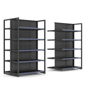 Étagère de présentation en acier robuste pour la vente au détail, rayonnage métallique pour supermarché, présentoir pour épicerie - Product Image 5