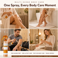 Spray Exfoliant Corporel à l'Acide Kojique et au Curcuma Marque Blanche AHA PHA Niacinamide pour les Bosses de l'acné kératique, les Taches Brunes sur les Genoux, les Aisselles et la Ligne du Bikini