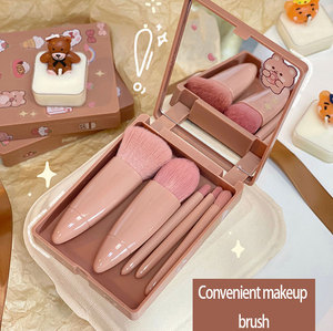 COSHINE Juego de 5 Mini Brochas de Maquillaje de Viaje con Función Completa, Kit de Pinceles Cosméticos de Pelo Sintético para Rostro - Product Image 3