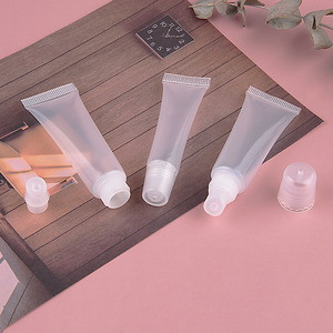 Envase cosmético transparente de tubo blando Dg Soft Tube Lip Gloss de 8/10/15g, vacío y exprimible, con tapa de rosca para mascarilla facial. - Product Image 3