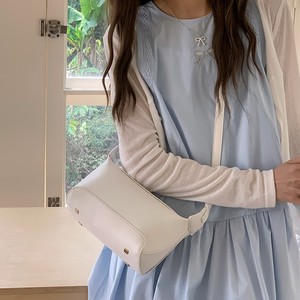 Korean Style Dumpling Bag Blue PU Leather Crossbody Small <b>Square</b> Women's Commuting Chest Bag Spring 2025 - Product Image 4