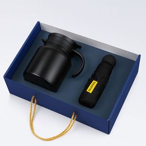 Coffret cadeau d'entreprise personnalisé avec tasse à thé isotherme et parapluie pour le marketing promotionnel, adapté aux acheteurs B2B - Product Image 4
