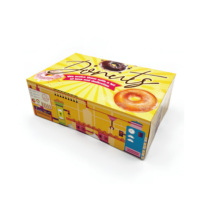 Boîte d'emballage personnalisée pour gâteau japonais en mousse de chiffon à étages, grande taille, avec rangement et logo, boîtes à gâteaux en papier