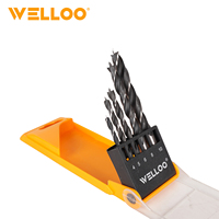 Lot de 5 forets en carbure métallique à torsion pour marteau électrique, tailles 4/5/6/8/10 mm, idéal pour le travail de menuiserie - Vente Flash